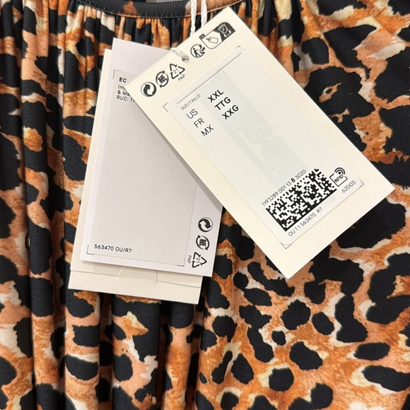 Paco Rabanne for H&M leopard print dress XXL NWT - Picture 2 of 5